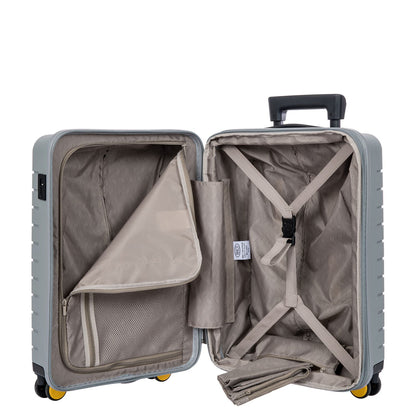 Bric's Ulisse Handbagage Spinner 55 cm - Uitbreidbaar 42/50 liter - 55x37x23/27 cm - grijs