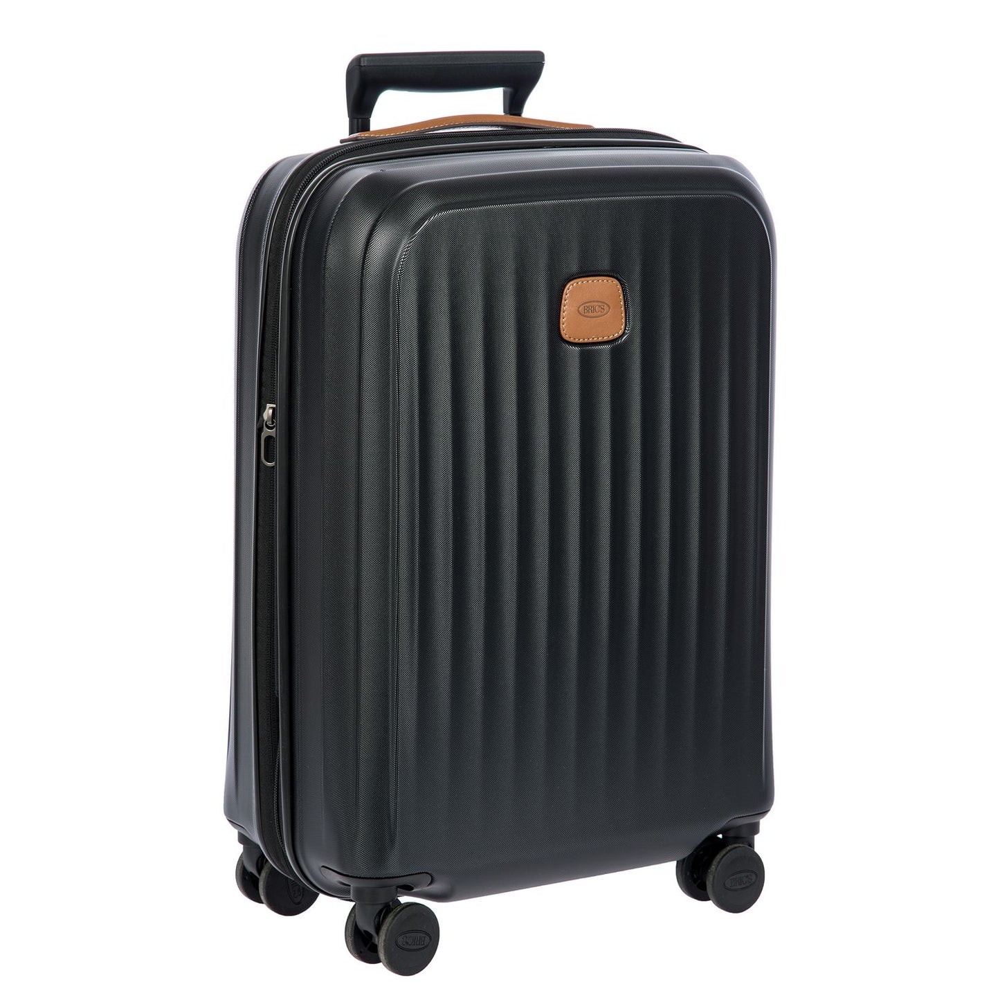 Bric's Taormina Handbagage Spinner 55 cm - Uitbreidbaar 42/49 liter - 55x40x22/26 cm - zwart
