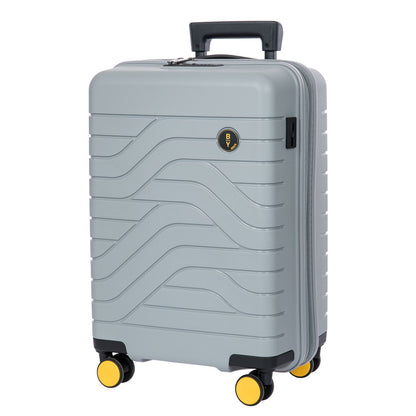 Bric's Ulisse Handbagage Spinner 55 cm - Uitbreidbaar 42/50 liter - 55x37x23/27 cm - grijs