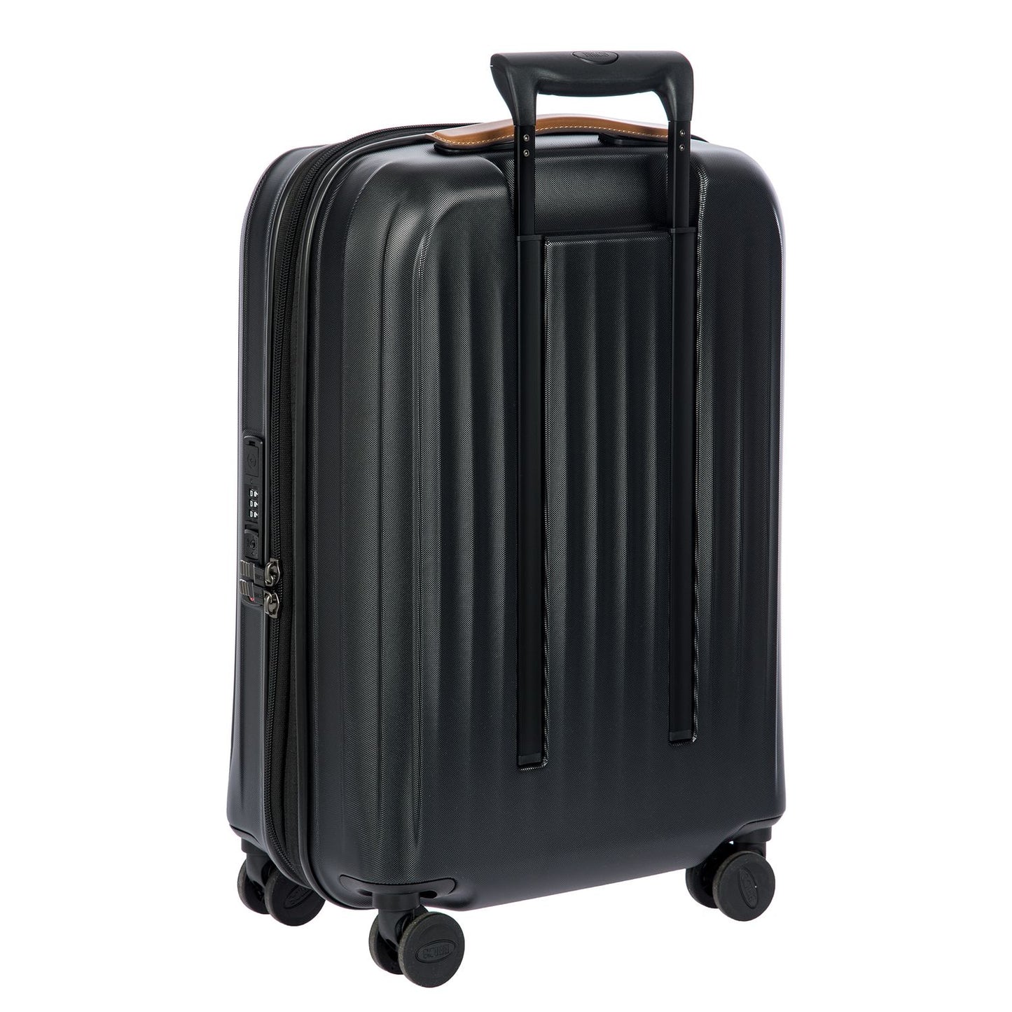Bric's Taormina Handbagage Spinner 55 cm - Uitbreidbaar 42/49 liter - 55x40x22/26 cm - zwart