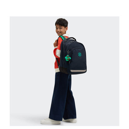 Kipling Class Room Rugzak School - 15" laptopvak - blue green block
