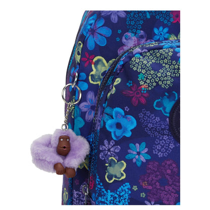 Kipling Class Room Rugzak School - 15" laptopvak - dark flower stamp