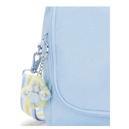 Kipling New Kichirou Crossbody Schoudertas clear sky metallic