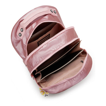 Kipling Class Room Rugzak School - 15" laptopvak - bronze pink metallic