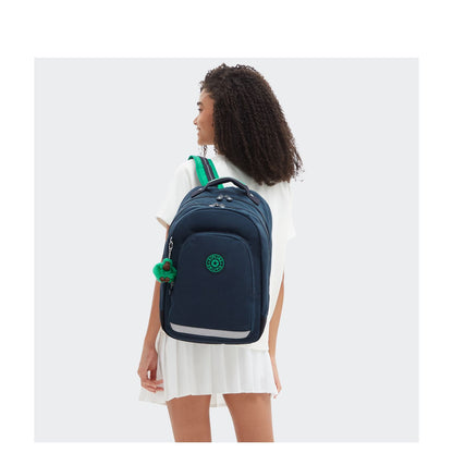 Kipling Class Room Rugzak School - 15" laptopvak - blue green block