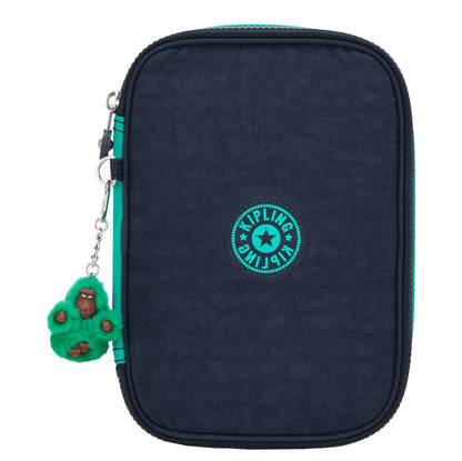 Kipling 100 Pens Etui blue green block