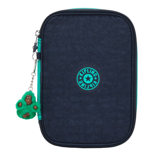 Kipling 100 Pens Etui blue green block