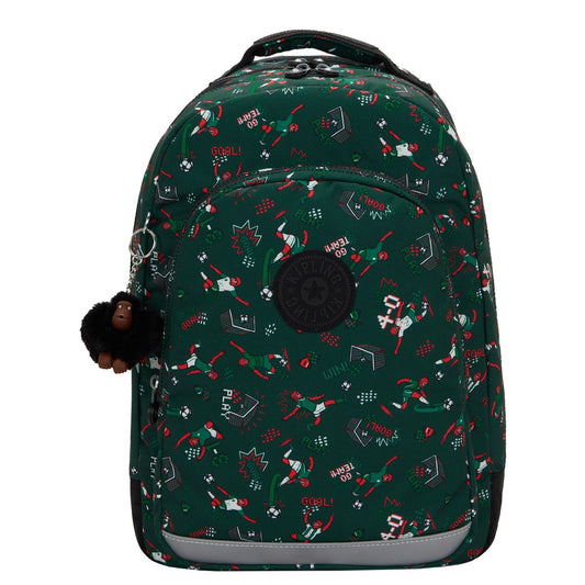 Kipling Class Room Rugzak School - 15" laptopvak - soccer print