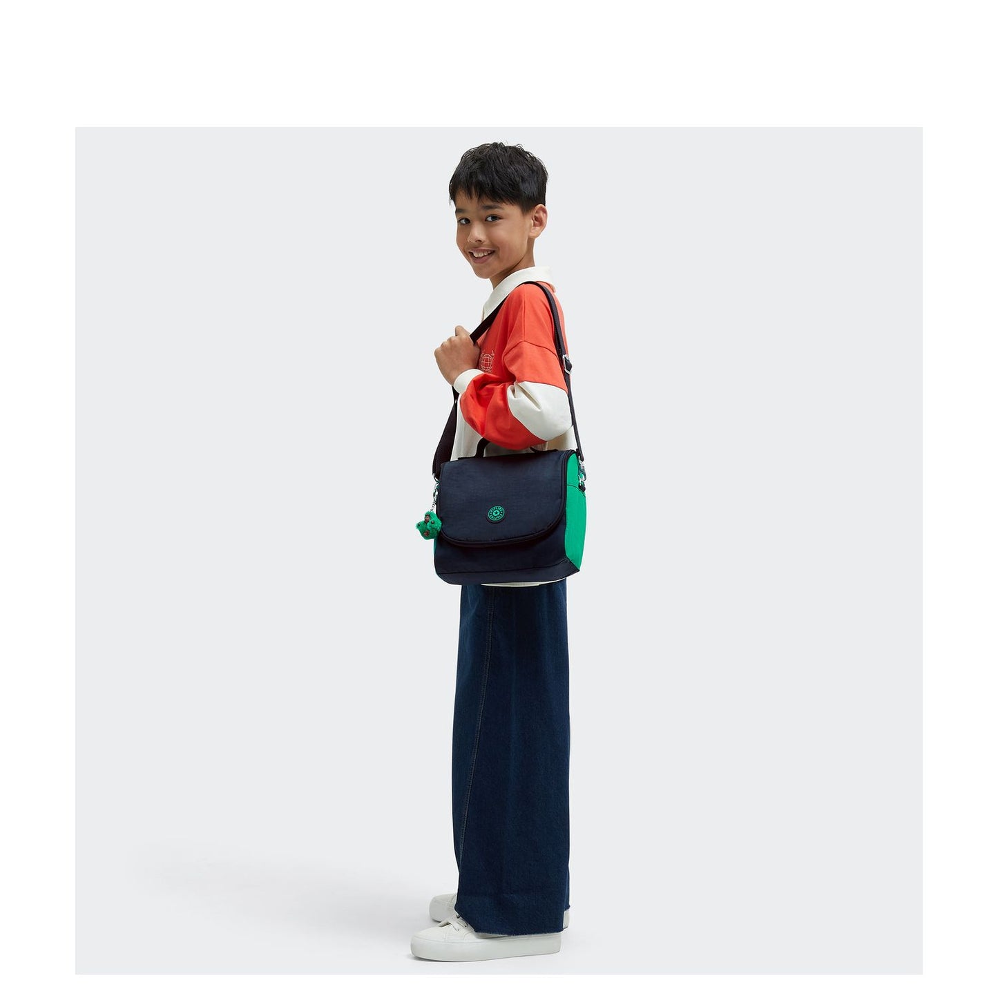 Kipling New Kichirou Crossbody Schoudertas blue green block