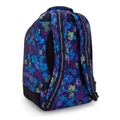 Kipling Class Room Rugzak School - 15" laptopvak - dark flower stamp