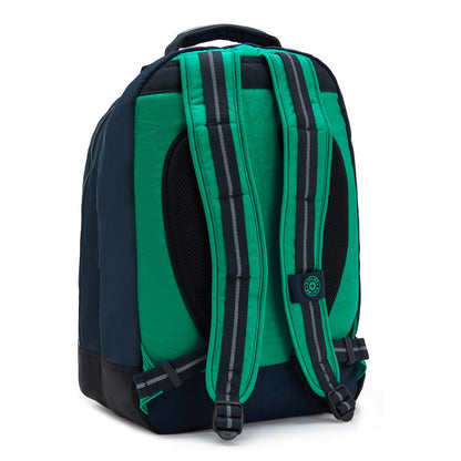 Kipling Class Room Rugzak School - 15" laptopvak - blue green block