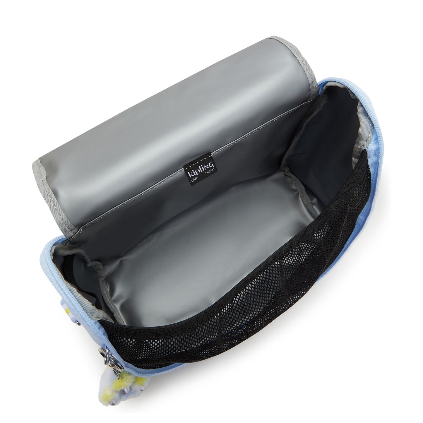 Kipling New Kichirou Crossbody Schoudertas clear sky metallic