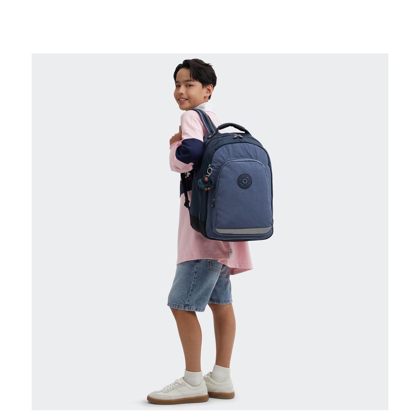 Kipling Class Room Rugzak School - 15" laptopvak - game grey