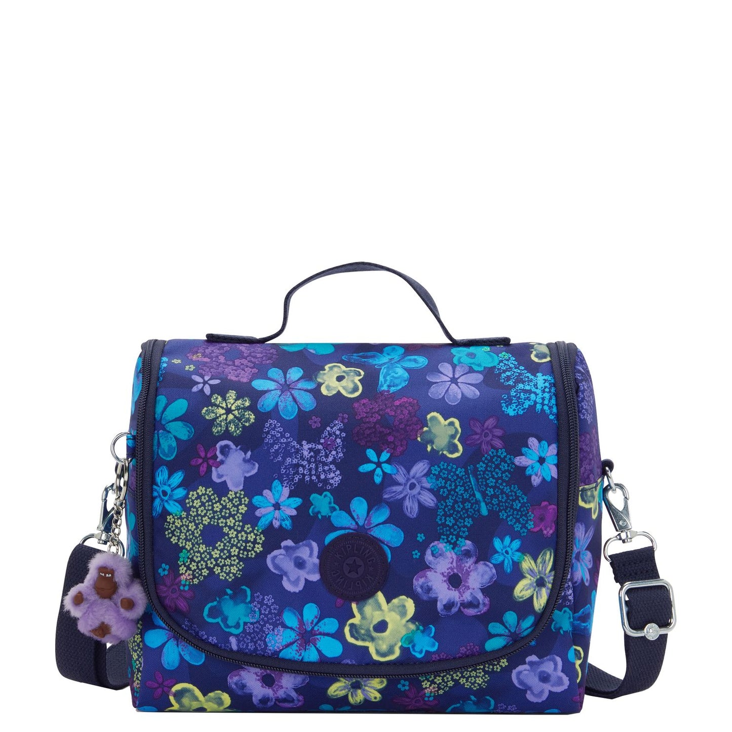 Kipling New Kichirou Crossbody Schoudertas dark flower stamp