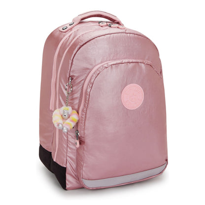 Kipling Class Room Rugzak School - 15" laptopvak - bronze pink metallic