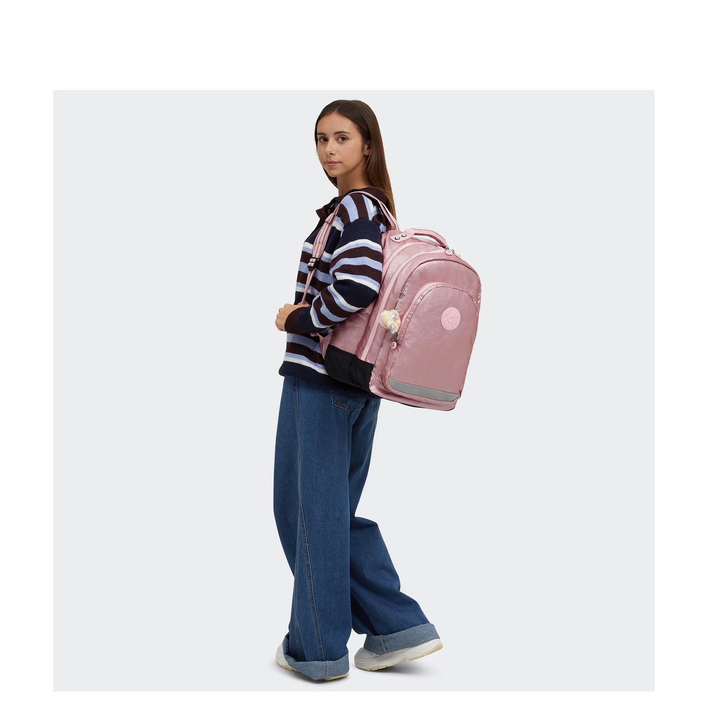 Kipling Class Room Rugzak School - 15" laptopvak - bronze pink metallic