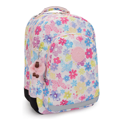 Kipling Class Room Rugzak School - 15" laptopvak - flower stamp