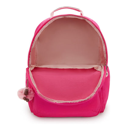 Kipling Seoul College Extra Rugzak School - 15" laptopvak - intense rose
