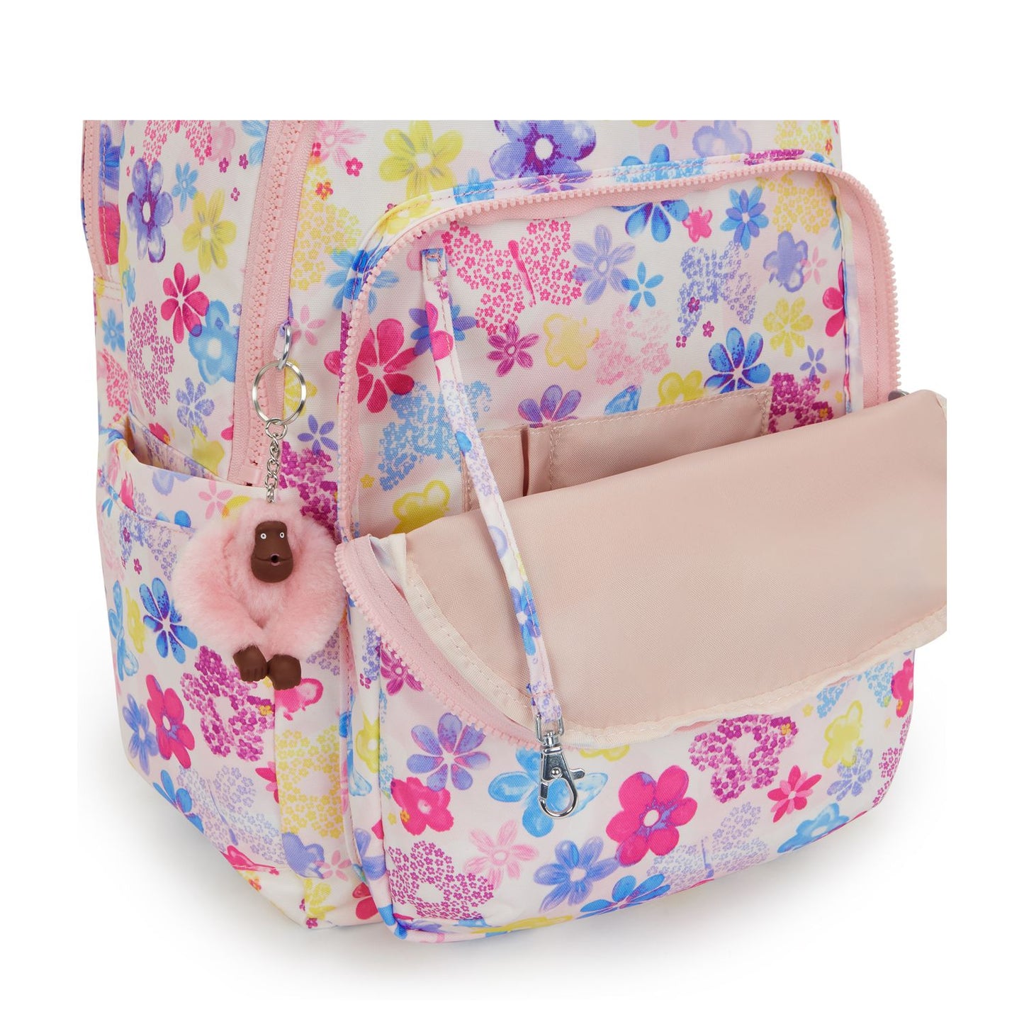 Kipling Seoul College Extra Rugzak School - 15" laptopvak - flower stamp