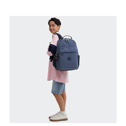 Kipling Seoul College Extra Rugzak School - 15" laptopvak - game grey