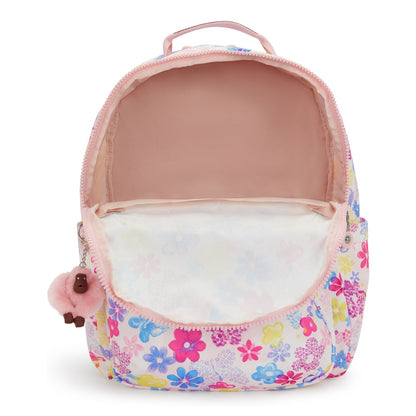 Kipling Seoul College Extra Rugzak School - 15" laptopvak - flower stamp