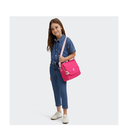 Kipling New Kichirou Crossbody Schoudertas intense rose