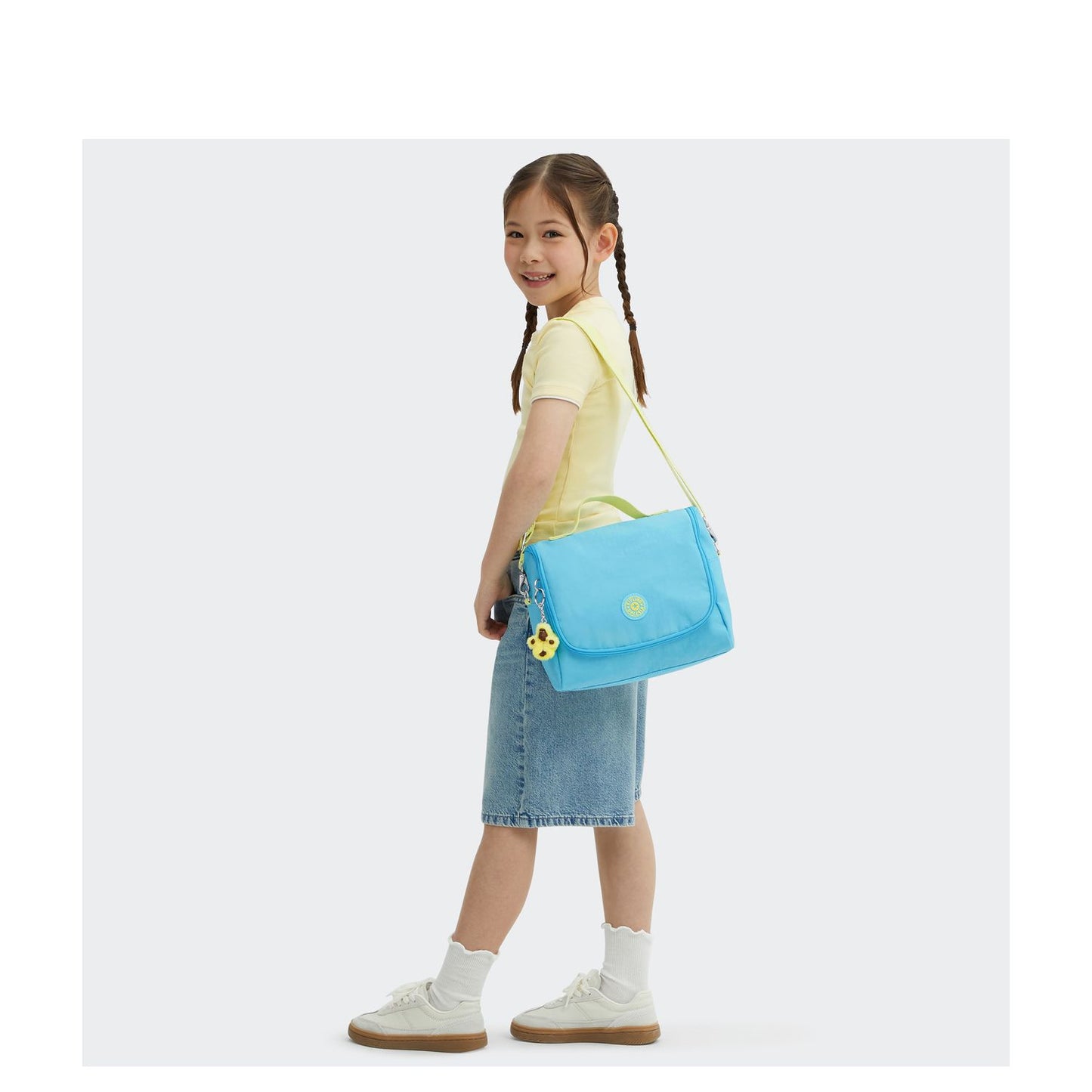 Kipling New Kichirou Crossbody Schoudertas splash blue