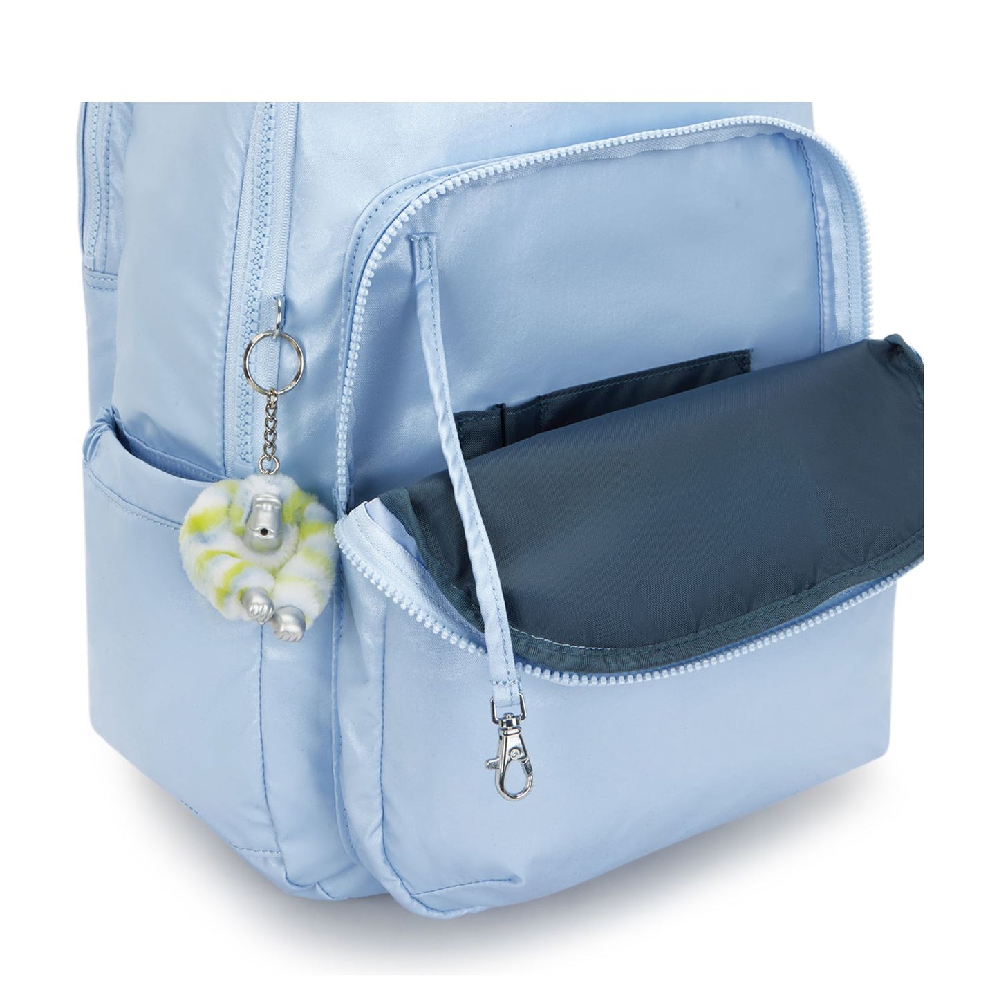 Kipling Seoul College Extra Rugzak School - 15" laptopvak - clear sky metallic