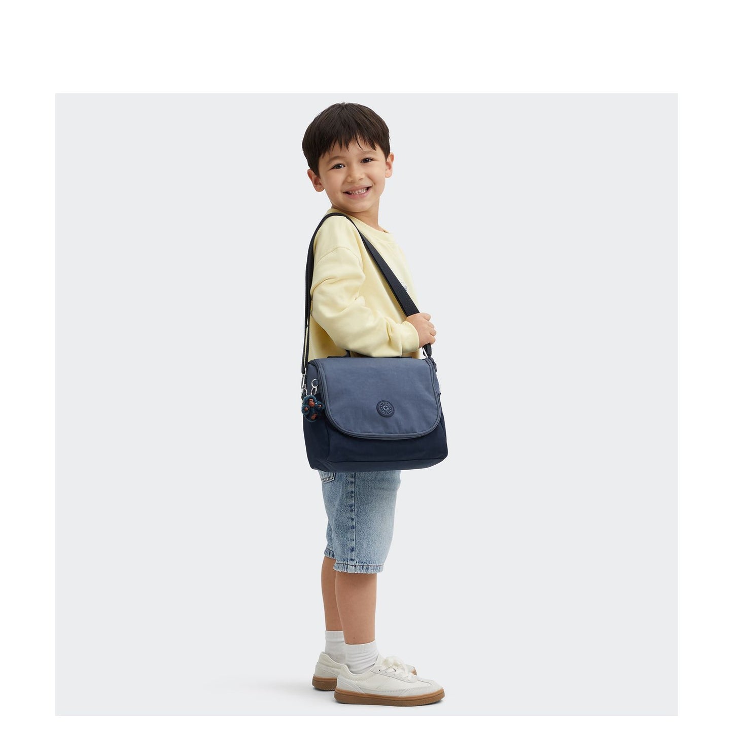 Kipling New Kichirou Crossbody Schoudertas game grey