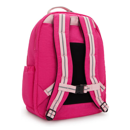 Kipling Seoul College Extra Rugzak School - 15" laptopvak - intense rose