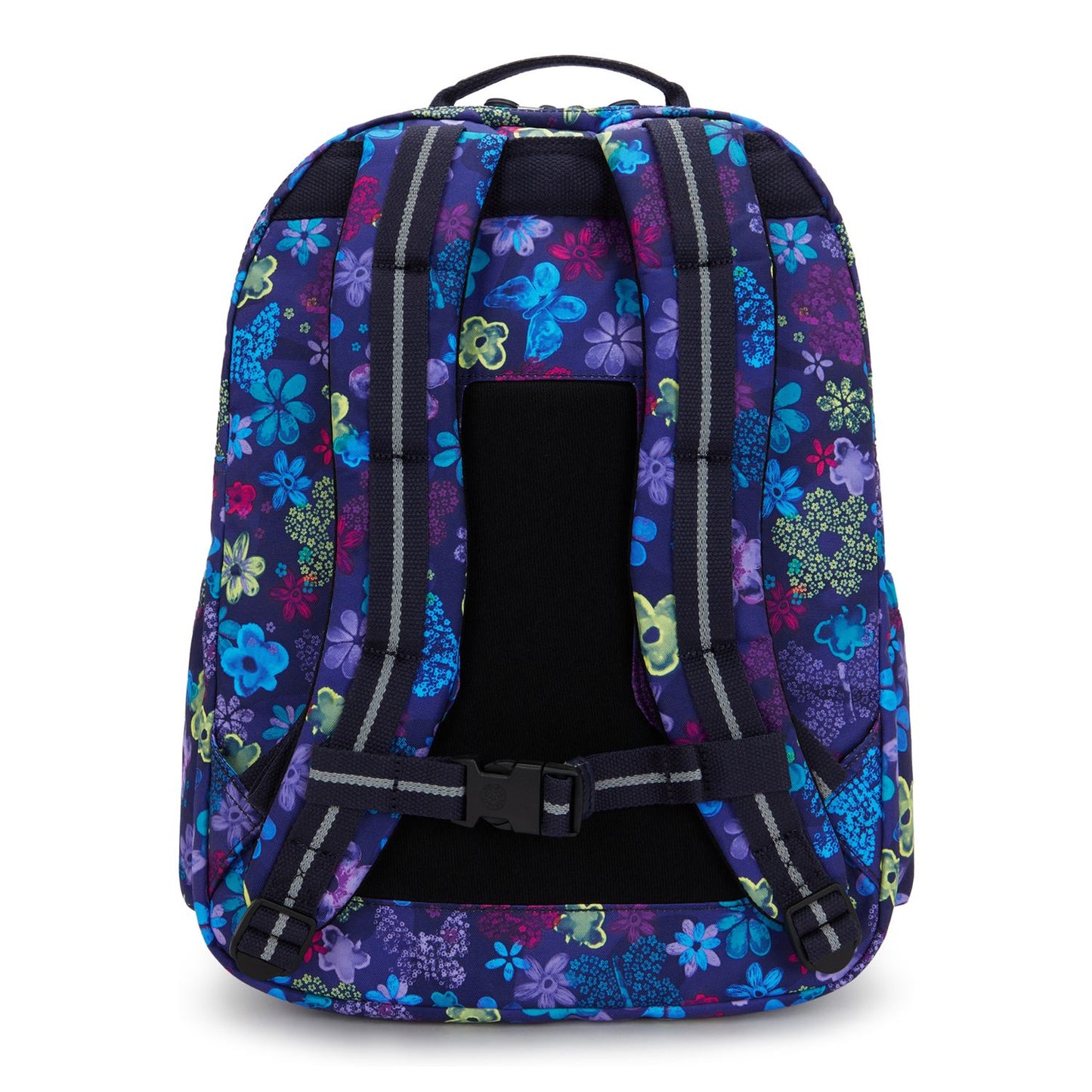 Kipling Seoul College Extra Rugzak School - 15" laptopvak - dark flower stamp
