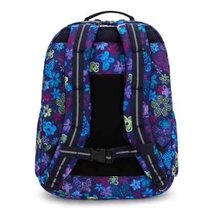 Kipling Seoul College Extra Rugzak School - 15" laptopvak - dark flower stamp