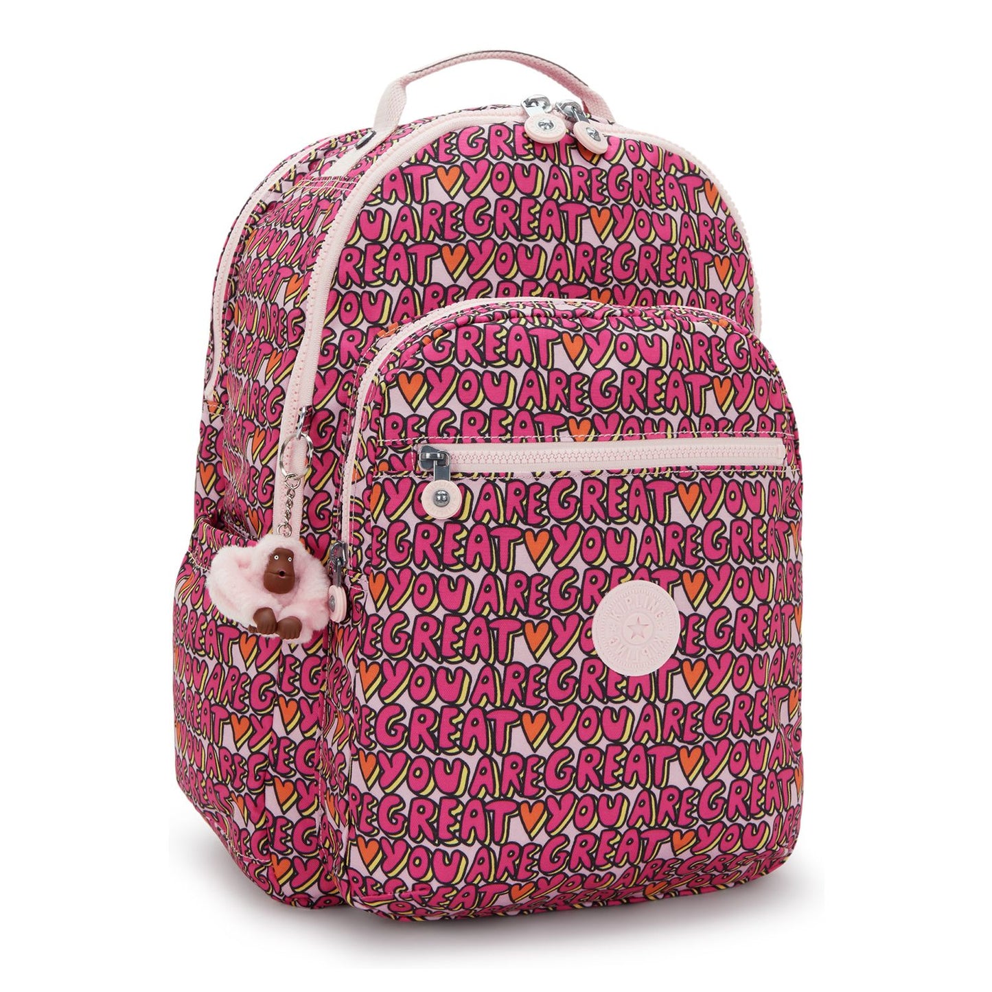 Kipling Seoul College Extra Rugzak School - 15" laptopvak - great print
