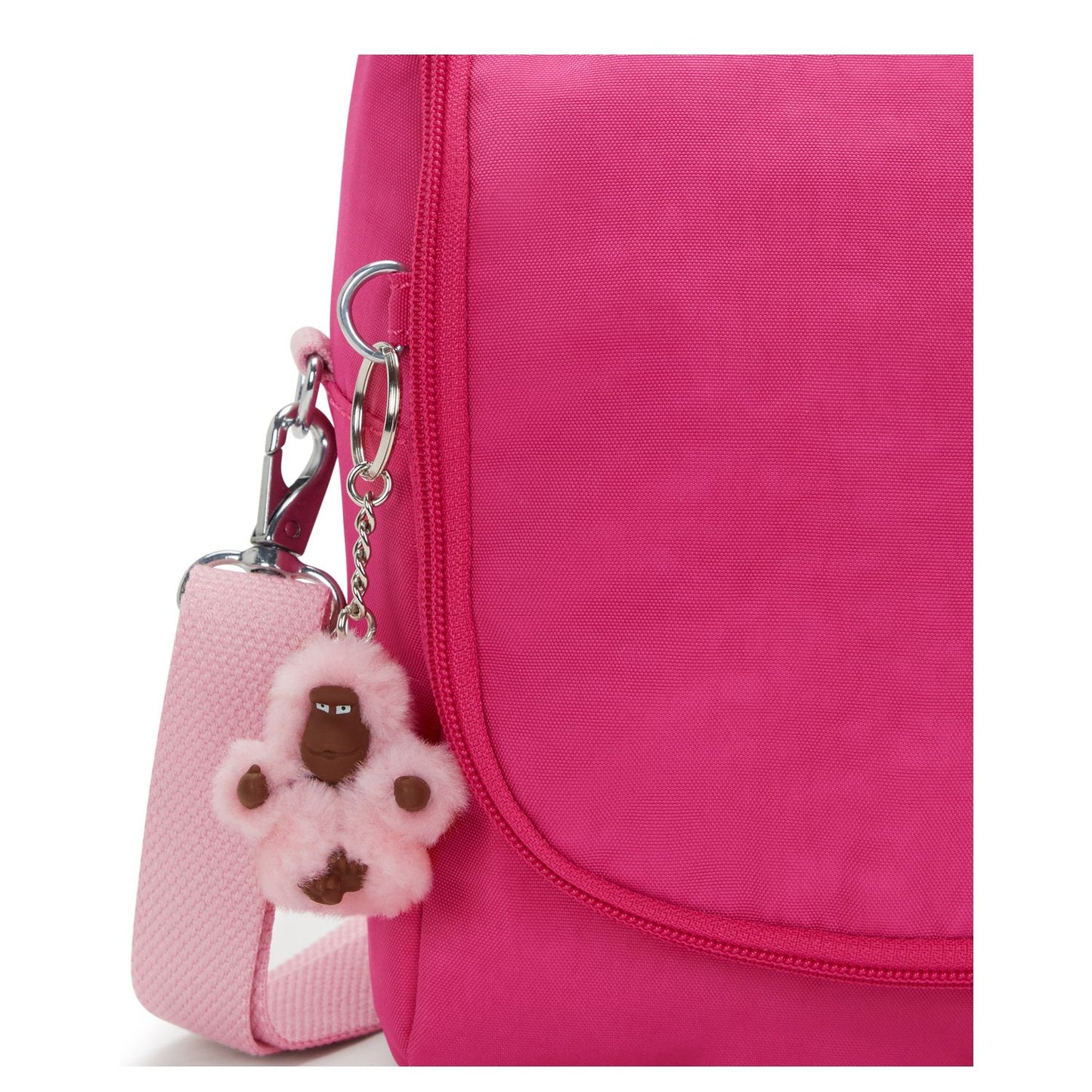Kipling New Kichirou Crossbody Schoudertas intense rose