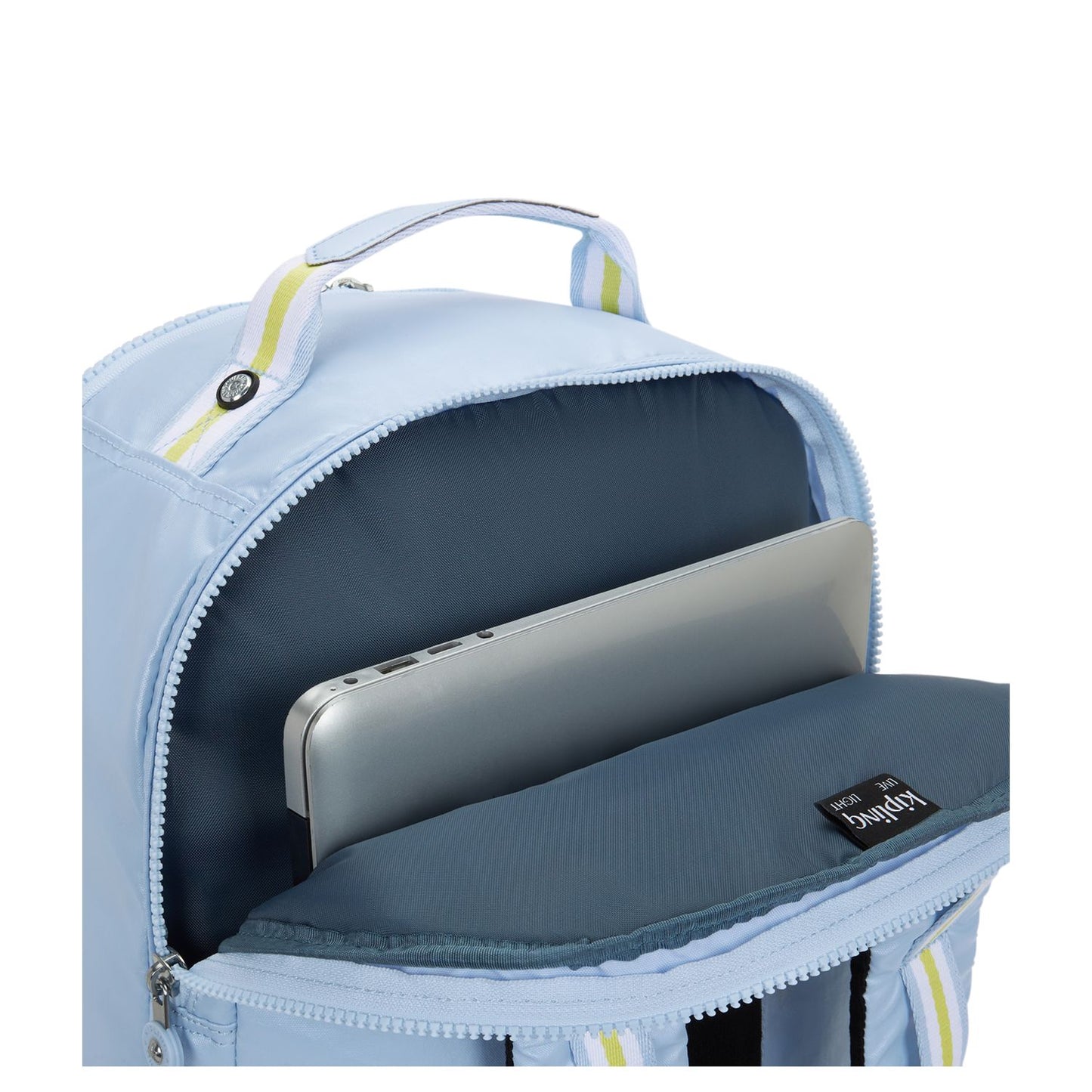 Kipling Seoul College Extra Rugzak School - 15" laptopvak - clear sky metallic
