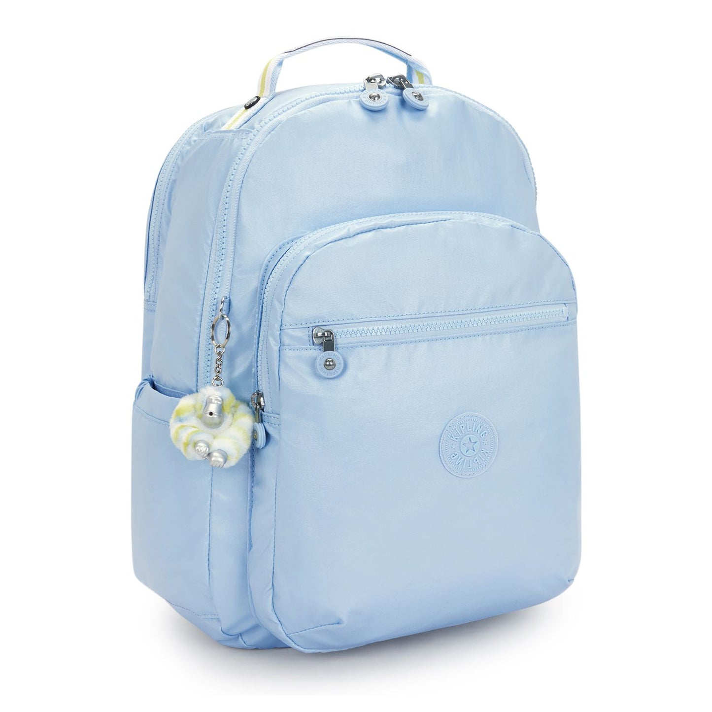 Kipling Seoul College Extra Rugzak School - 15" laptopvak - clear sky metallic