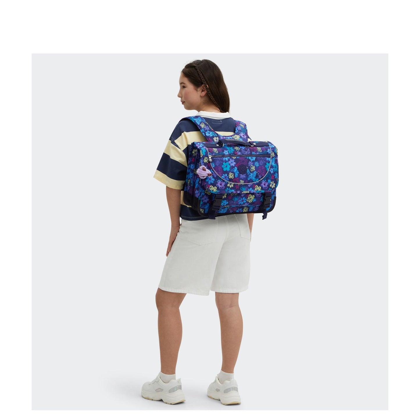 Kipling Preppy Kinderrugzak School dark flower stamp