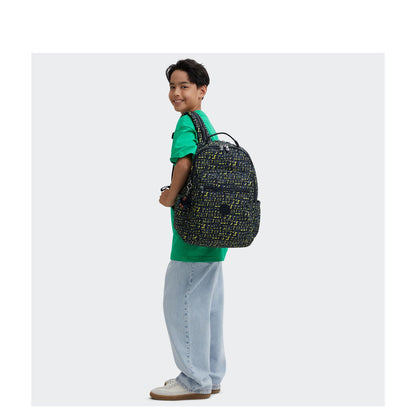 Kipling Seoul College Extra Rugzak School - 15" laptopvak - lets play print