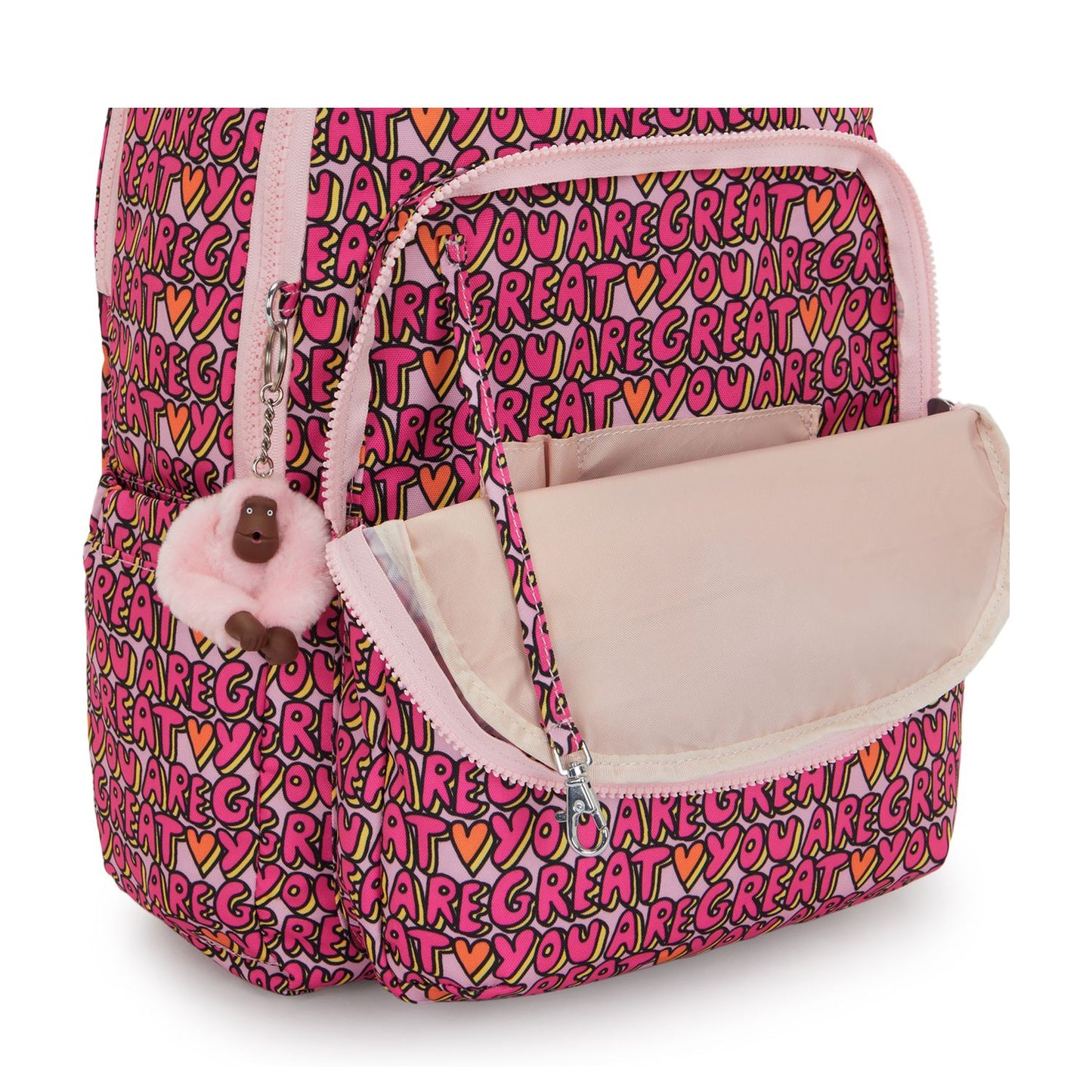Kipling Seoul Lap Rugzak School - 15" laptopvak - u r great print