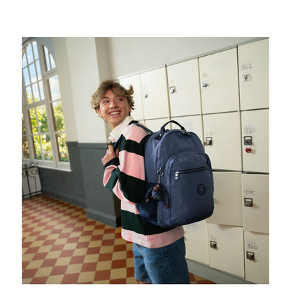 Kipling Seoul Lap Rugzak School - 15" laptopvak - game grey