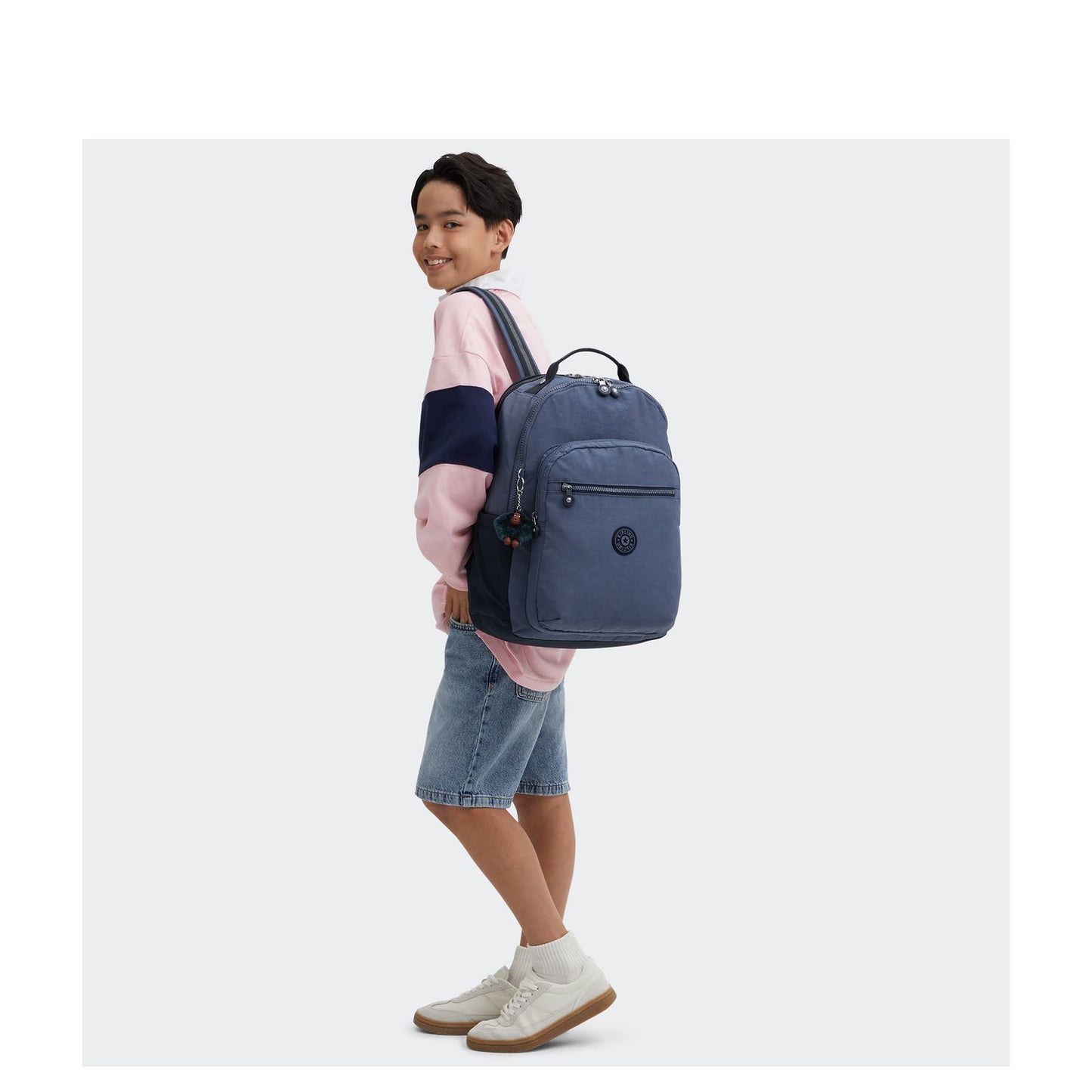 Kipling Seoul Lap Rugzak School - 15" laptopvak - game grey