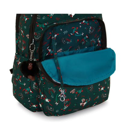Kipling Seoul Lap Rugzak School - 15" laptopvak - soccer print