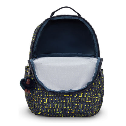 Kipling Seoul College Extra Rugzak School - 15" laptopvak - lets play print