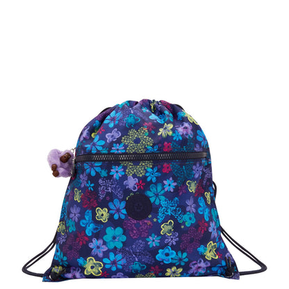 Kipling Supertaboo Gymtas dark flower stamp