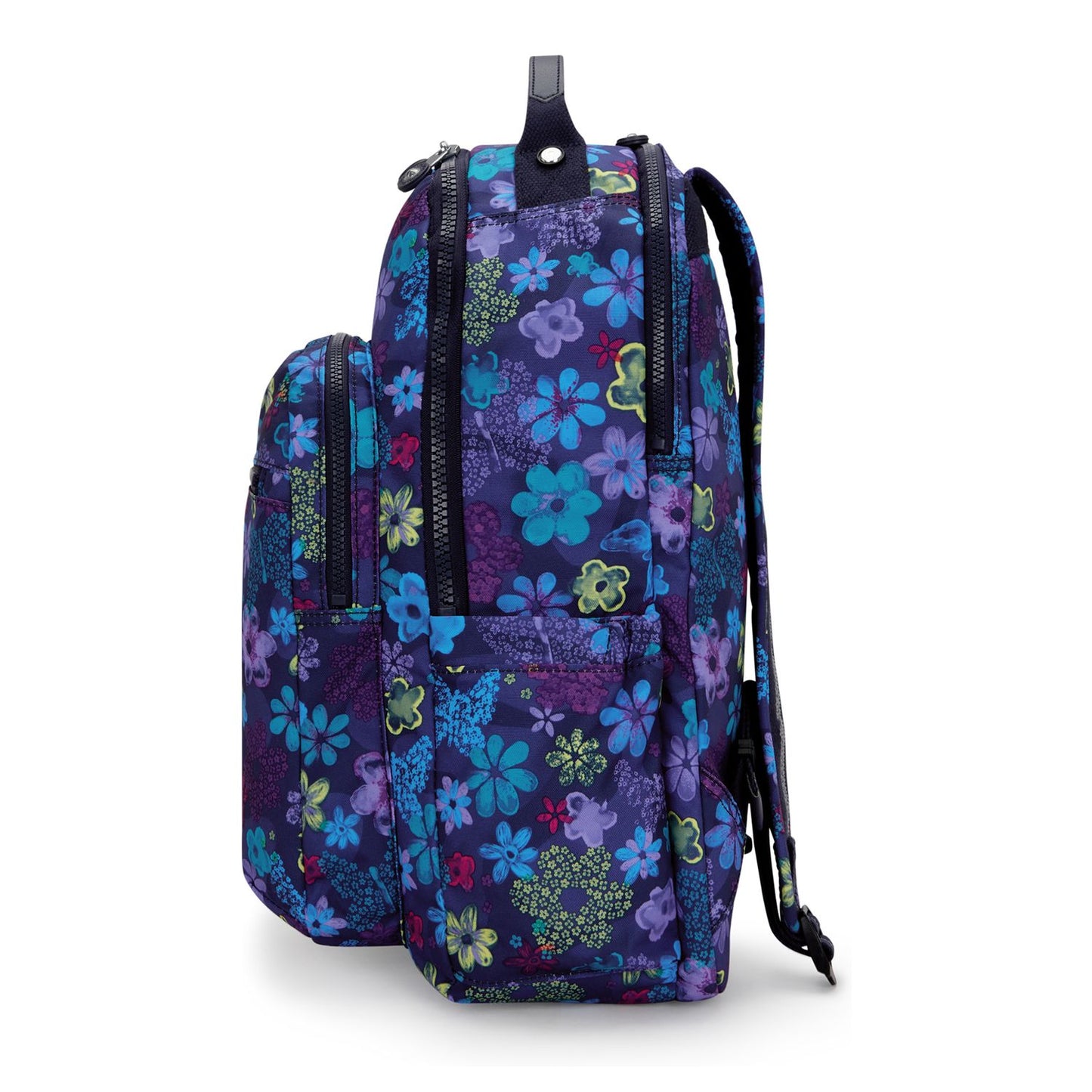 Kipling Seoul Lap Rugzak School - 15" laptopvak - dark flower stamp