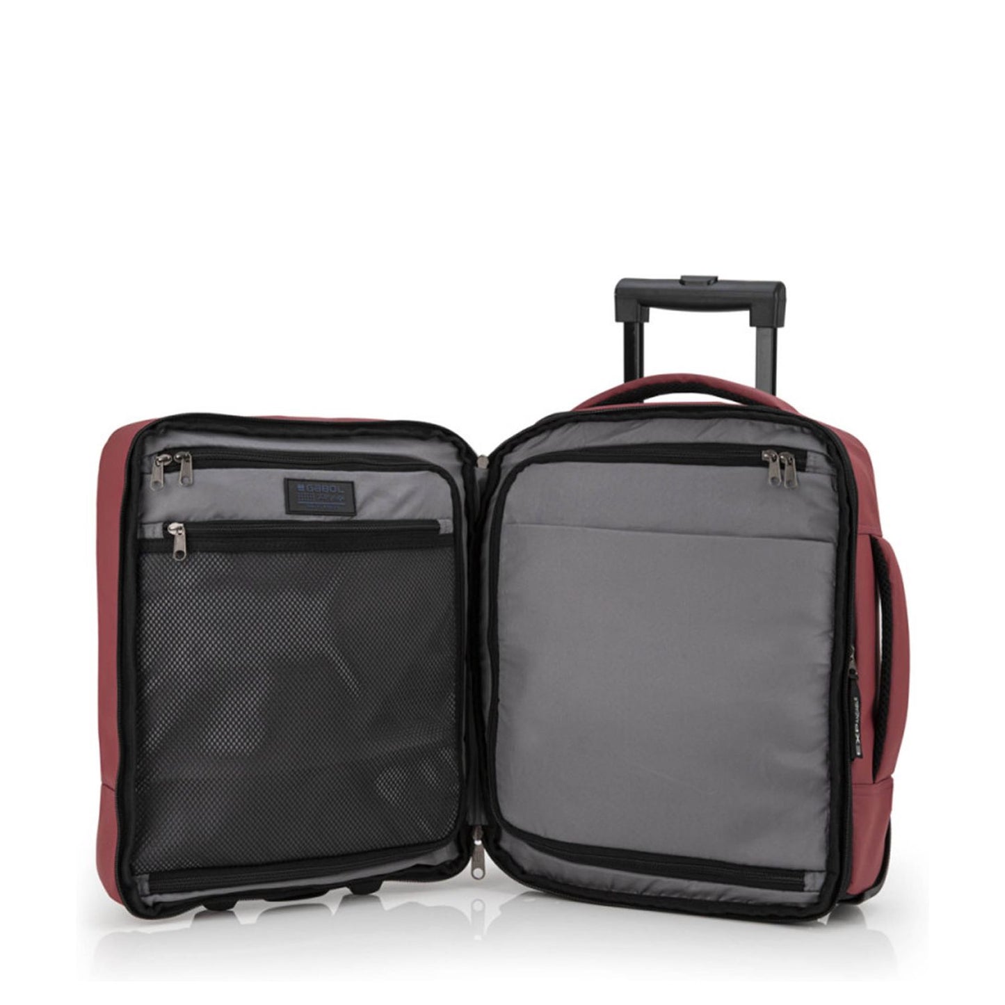 Gabol Canada Rugzak met Wielen - 24 liter - 40x30x20 cm - bordeaux