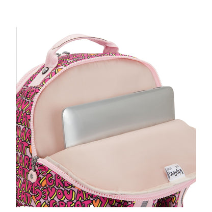 Kipling Seoul Lap Rugzak School - 15" laptopvak - u r great print