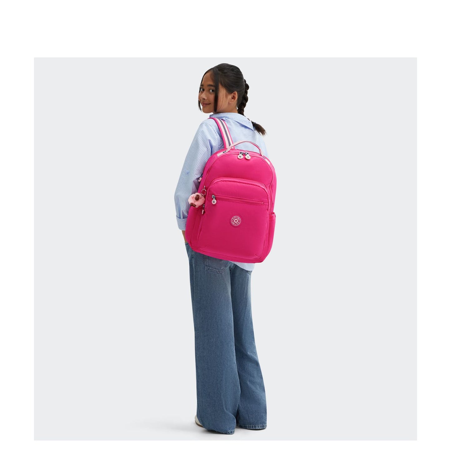 Kipling Seoul Lap Rugzak School - 15" laptopvak - intense rose