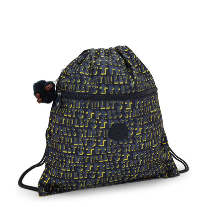 Kipling Supertaboo Gymtas lets play print