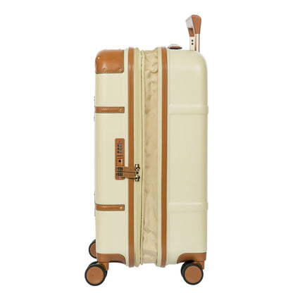 Bric's Taormina Handbagage Spinner 55 cm - Uitbreidbaar 42/49 liter - 55x40x22/26 cm - cream